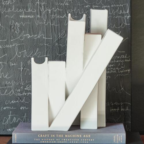 Collage Vase-Matte White