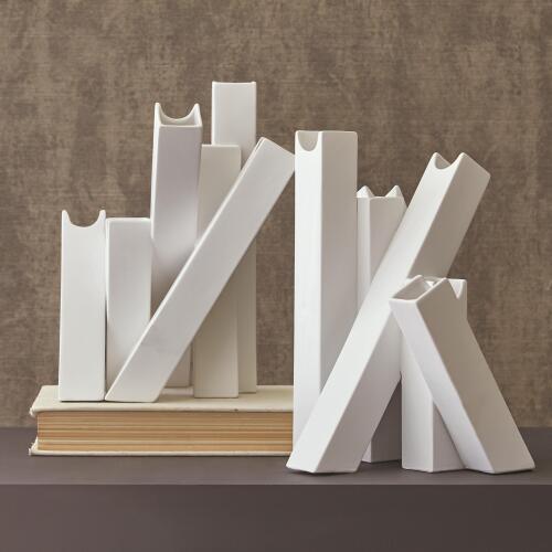 Collage Vase-Matte White