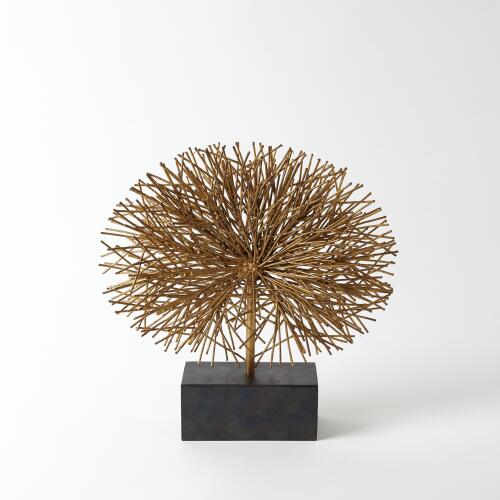 Tumble Weed Sculpture-Gold Leaf