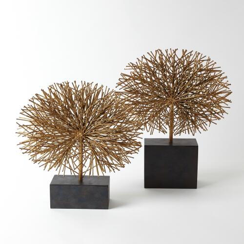 Tumble Weed Sculpture-Gold Leaf