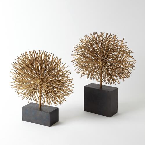 Tumble Weed Sculpture-Gold Leaf