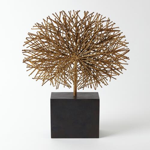 Tumble Weed Sculpture-Gold Leaf