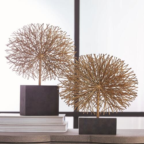 Tumble Weed Sculpture-Gold Leaf