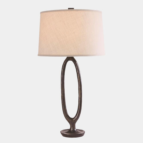 ellipse table lamp-bronze
