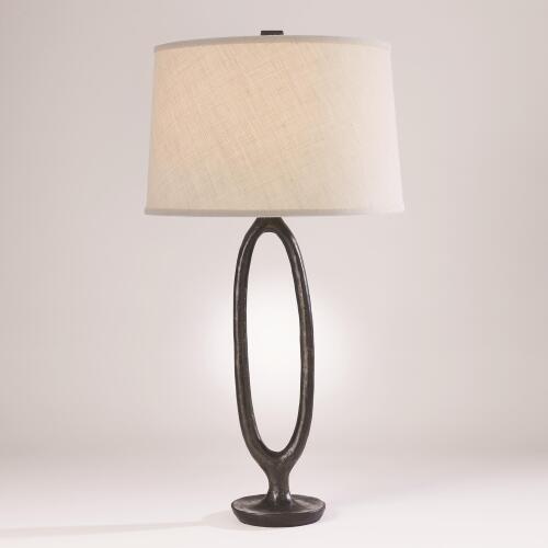 ellipse table lamp-bronze