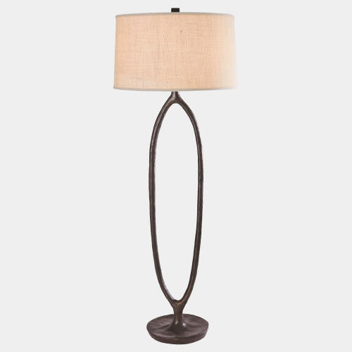 ellipse floor lamp-bronze