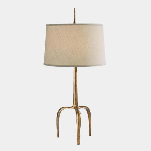 Riley Table Lamp-Gold Leaf
