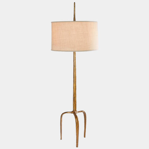 riley floor lamp-gold leaf