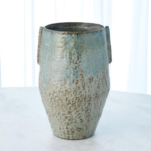 Pinch Pot Vase-Reactive Seafoam