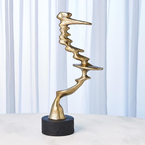 Wind Blown Sculpture-Brass