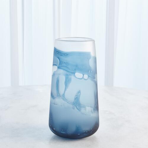 Glacier Vase-Blue