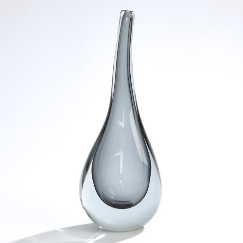 Stretched Neck Vase-Grey