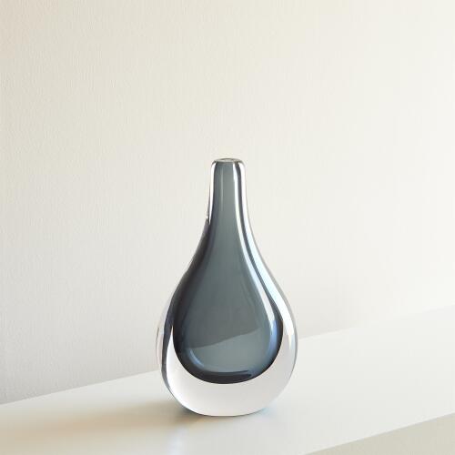 Stretched Neck Vase-Grey
