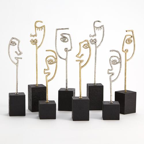 Scribble Sculpture Mother-Polished Brass