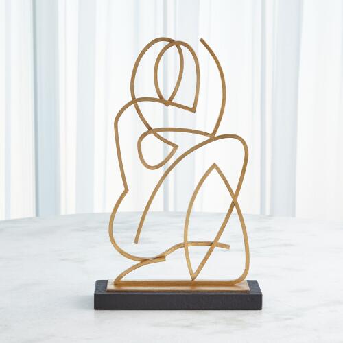 Wire Madonna-Antique Gold