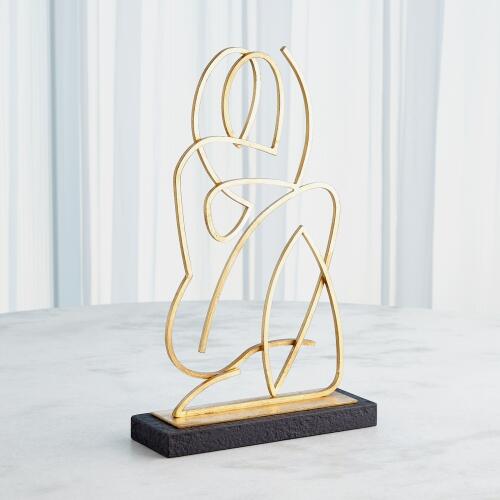 Wire Madonna-Antique Gold