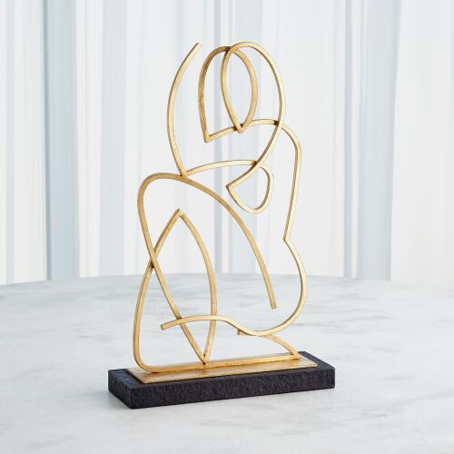 Wire Madonna-Antique Gold