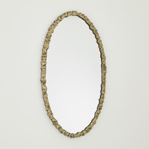 Artiste Oval Mirror-Brass