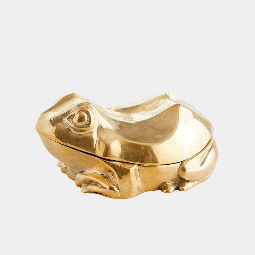 Solid Brass Frog Box