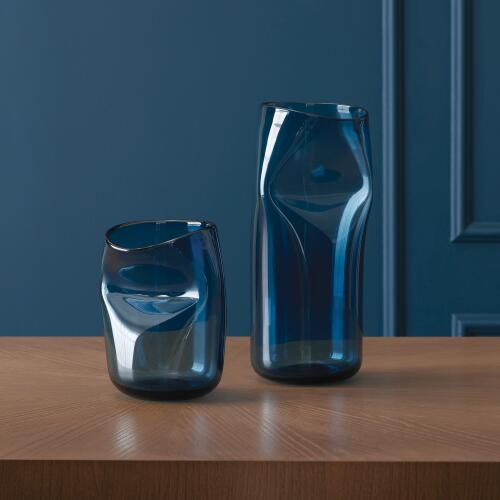 Contour Vase-Blue