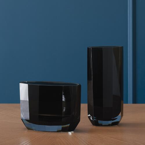 Jewel Vase-Dark Grey