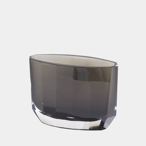 Jewel Vase-Dark Gray