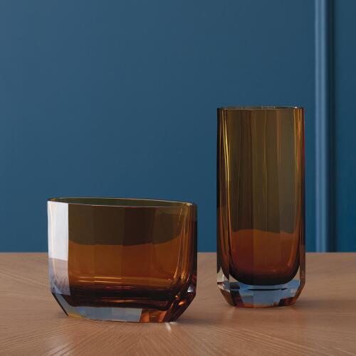 Jewel Vase-Amber