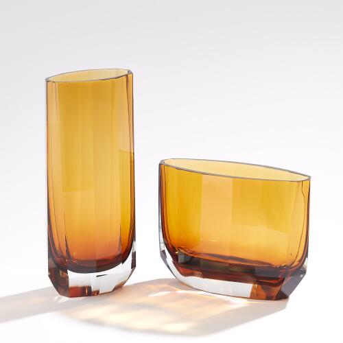 Jewel Vase-Amber