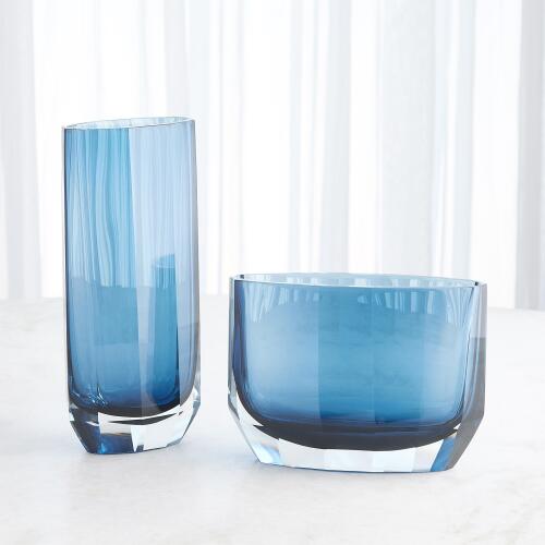 Jewel Vase-Dark Blue