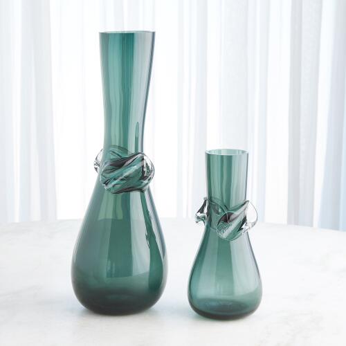Knot Vase-Smoke Green