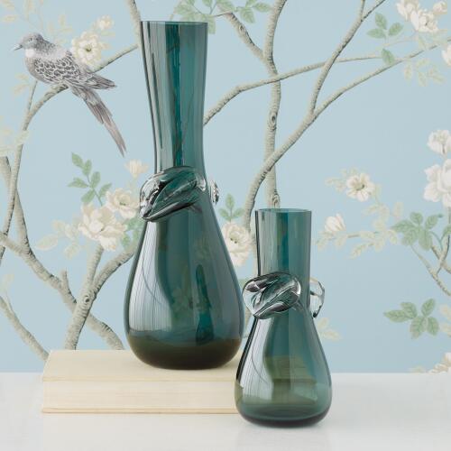 Knot Vase-Smoke Green