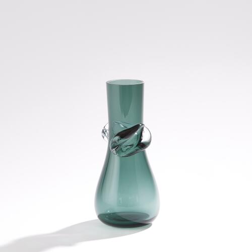 Knot Vase-Smoke Green