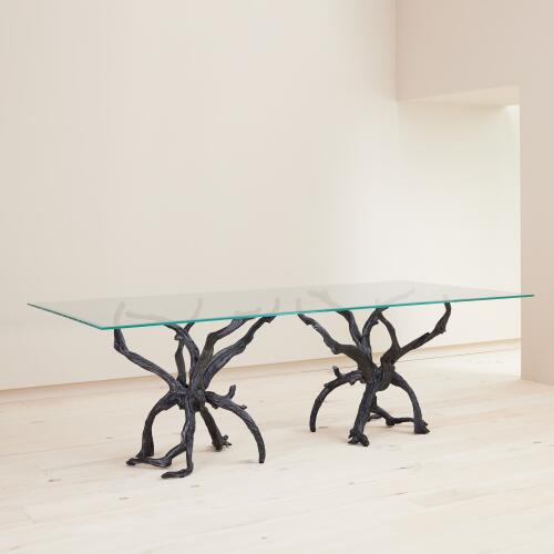 Monterey Rectangle Dining Table-Natural Iron