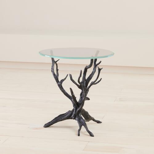Monterey End Table-Natural Iron