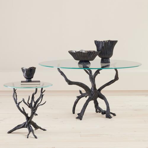 Monterey End Table-Natural Iron