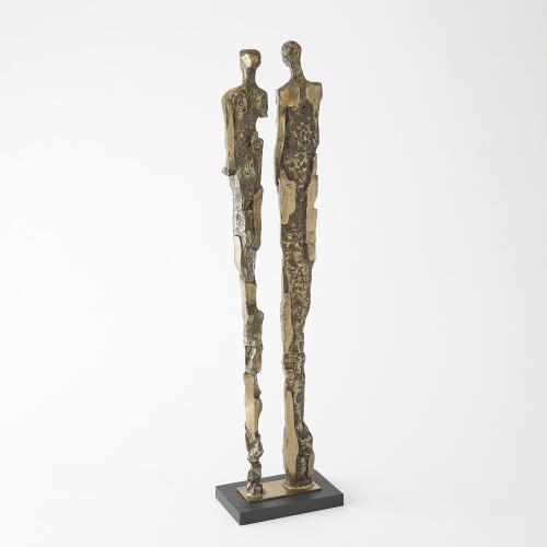 Abstract Couple Sculpture-Brass