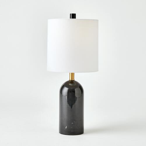 Callanish Marble Lamp-Black-Lg