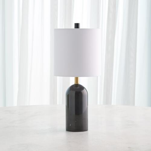 Callanish Marble Lamp-Black-Sm