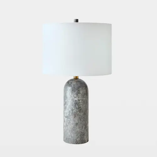 Callanish Marble Lamp-Gray-Sm