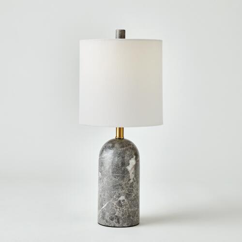 Callanish Marble Lamp-Grey-Sm