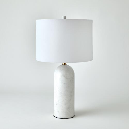 Callanish Marble Lamp-White-Lg