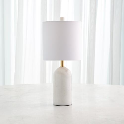 Callanish Marble Lamp-White-Sm