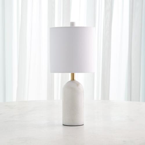 Callanish Marble Lamp-White-Sm