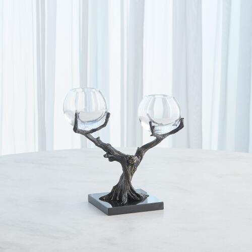 Monterey Vase Holder-Natural Iron