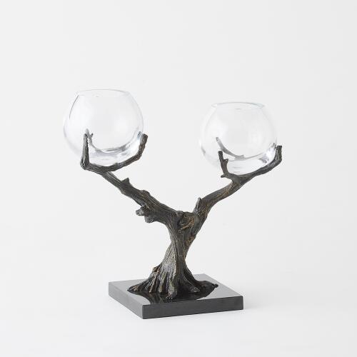 Monterey Vase Holder-Natural Iron