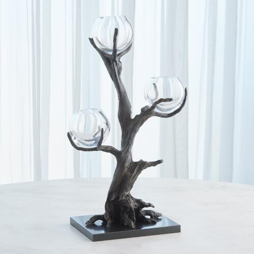 Monterey Vase Holder-Natural Iron