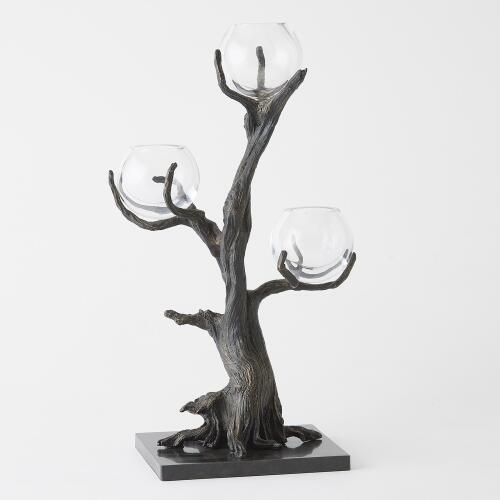 monterey vase holder-natural iron