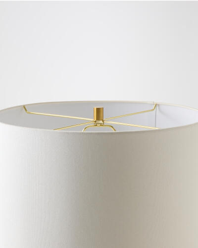 Carved Marble Lamp-Travertine