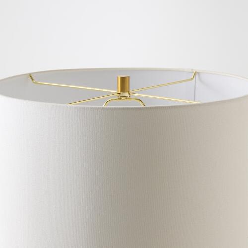 Carved Marble Lamp-Travertine