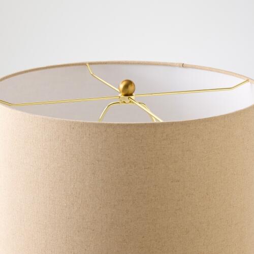 Etched Ceramic Lamp-Chocolate